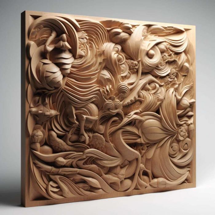 نموذج ثلاثي الأبعاد لآلة CNC 3D Art 